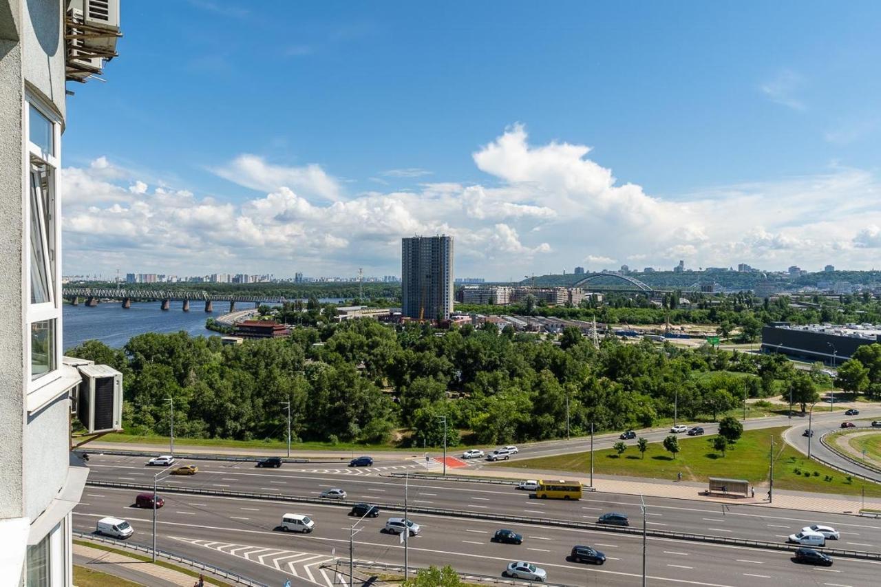 Fashionable Panoramic Apartments Dnieper. Obolon Kiev Exterior foto